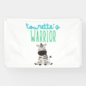 Tourettes Kriegerbewusstsein Außenbannersigne Banner (Horizontal)