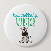 Tourette's Kriegerbewusstsein Kinder niedlich Butt Button (Vorderseite)