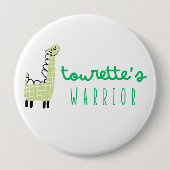 Tourettes Kriegerbewusstsein niedlich Button-Gesch Button (Vorderseite)