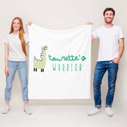 Tourettes Kriegerbewusstsein niedlich Fleece Blank (Beispiel)