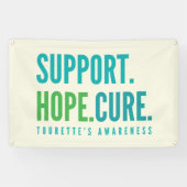 Tourette's Support Hoffnung Banner Outdoor Sign he (Horizontal)