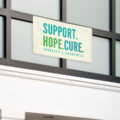Tourette's Support Hoffnung Banner Outdoor Sign he (Äußeres Gebäude)