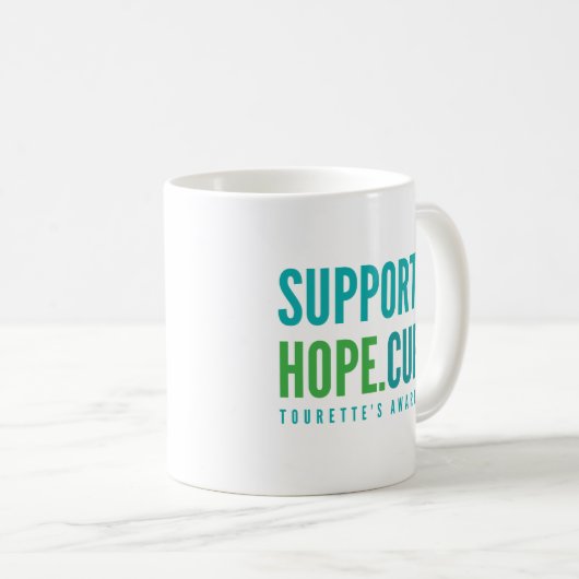 Tourette's support hope cure aware Tasse (VorderseiteRechts)