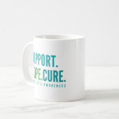 Tourette's support hope cure aware Tasse (Vorderseite Links)