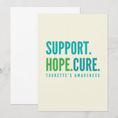Tourette's support hope cuure Invitation Card Einladung (Vorne/Hinten)