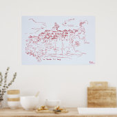 Tourettes sur Loup, Provence | Südfrankreich Poster (Küche)