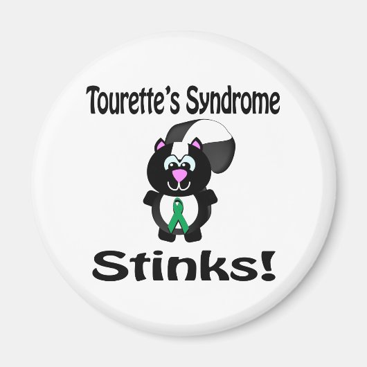 Tourettes-Syndrom Stinks Skunk Awareness Design Magnet (Vorne)