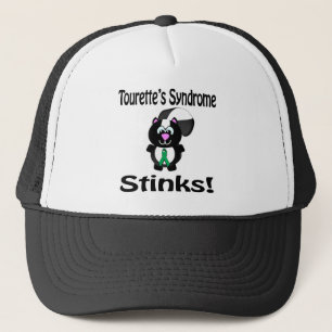 Tourettes-Syndrom Stinks Skunk Awareness Design Truckerkappe