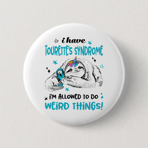 Tourette's Syndrome Awareness Month Ribbon Geschen Button