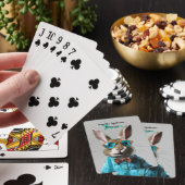 Tourette's Syndrome Custom Playing Cards Rabbit Spielkarten (In Situ)