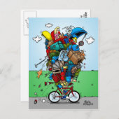 Touring Bike Postkarte (Vorne/Hinten)