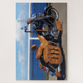 TOURING MOTORRAD BROWN SADDLE UND BAGEN PUZZLE (Vertikal)