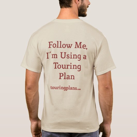 TouringPlans.com Ich verwende einen Tourenplan T-Shirt (Rückseite)