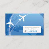 Tourismus | Agent für Reisen Visitenkarte (Rückseite)