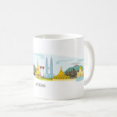 Tourismus Tempel Asean Kaffeetasse (VorderseiteRechts)