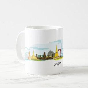 Tourismus Tempel Asean Kaffeetasse