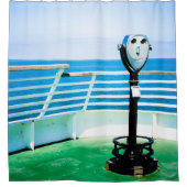 Tourist Binoculars Duschvorhang (Vorderseite)