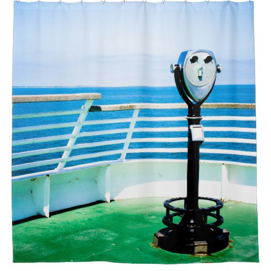 Tourist Binoculars Duschvorhang (Vorderseite)
