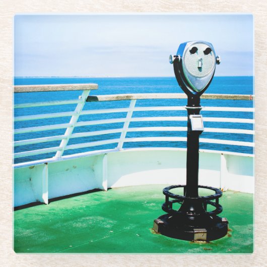 Tourist Binokular Glasuntersetzer (Vorderseite)