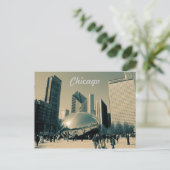 Tourist Chicago Post Card Postkarte (Stehend Vorderseite)