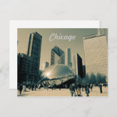 Tourist Chicago Post Card Postkarte (Vorne/Hinten)