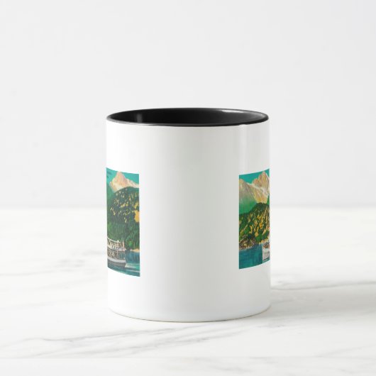 Tourist-Dampfbad am See Diablo, Skagit Tasse (Zentrum)