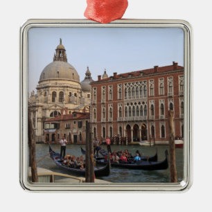 Tourist in Gondolas von San Maria Del Giglio Silbernes Ornament