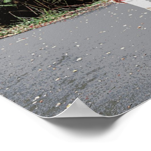 Tourist in hawaiianischem Shirt Poster (Ecke)