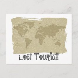 Tourist verloren! Postkarte