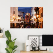 Touristen auf der Straße San Cristobal de Las Casa Poster (Heimbüro)