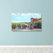 Touristen, die nach Tijuana abreisen Leinwanddruck (Insitu (Holzboden))