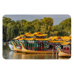 Touristen-Dragon-Boote Kunming-See Magnet