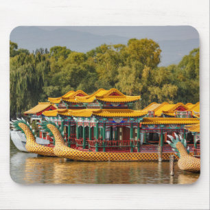 Touristen-Dragon-Boote Kunming-See Mousepad