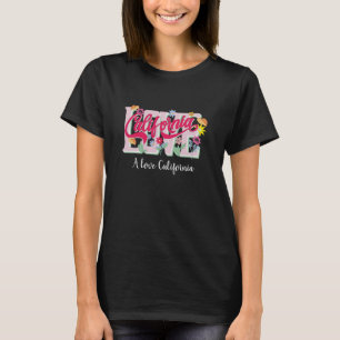 Touristen-Geschenk-T-Shirt. Ich liebe Kalifornien T-Shirt