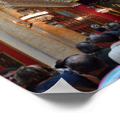 Touristen im Hermitage Museum, St. Petersburg Poster (Ecke)