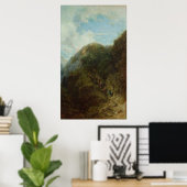 Touristen in den Bergen Poster (Heimbüro)