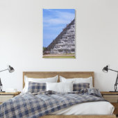 Touristen klettern auf Ruinen von El Leinwanddruck (Insitu (Schlafzimmer))