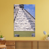 Touristen klettern Treppe von El Castillo, Stein Leinwanddruck (Insitu (Wohnzimmer))