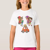 Touristen mit Rucksäcken Reisen T - Shirt (Vorderseite)