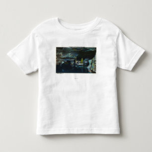 Touristen nähern sich natürlicher Säule Kleinkind T-shirt