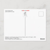 Touristen reiten Fahrräder Postkarte (Rückseite)