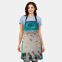 Touristen Sonnenbad Foto mit Monogramm Name