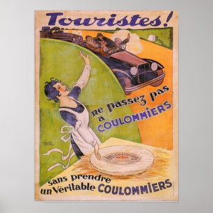 Touristen Vintage und Print Poster