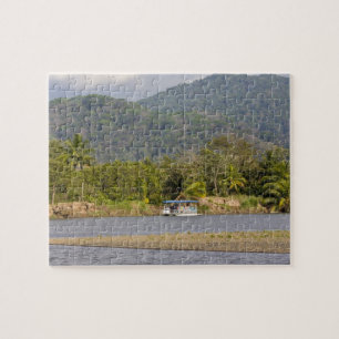 Touristen, welche die Guacalillo Mündung, Nicoya Puzzle