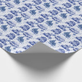 Touristenattraktion | blau geschenkpapier (Ecke)