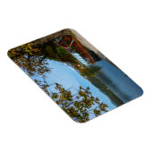 Touristenboote im Bled-See im Herbst Magnet (Rechte Seite)