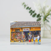 Touristengeschäft in Hoi An, Vietnam Postkarte (Stehend Vorderseite)