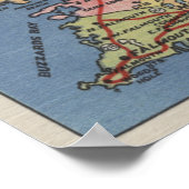 Touristenkarte Auto Cape Cod Poster (Ecke)