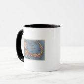 Touristenkarte Auto Cape Cod Tasse (Vorderseite Links)
