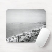 Touristenkomplex Blick auf das Meer B&W Mousepad (Mit Mouse)